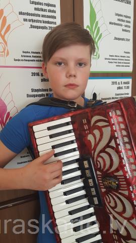 Mārtiņš Severīns Vecelis-akordeonistu solistu konkursā.